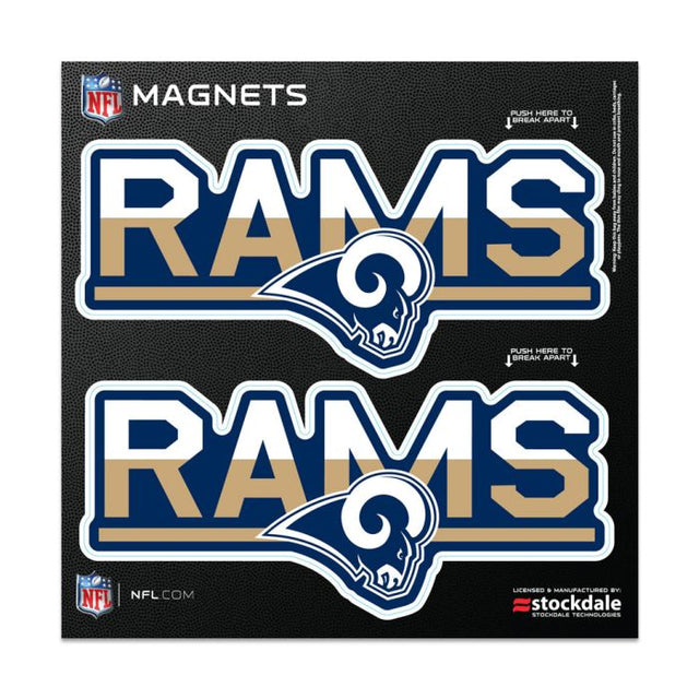 Los Angeles Rams COLOR DUO Outdoor Magnets 6" x 6"