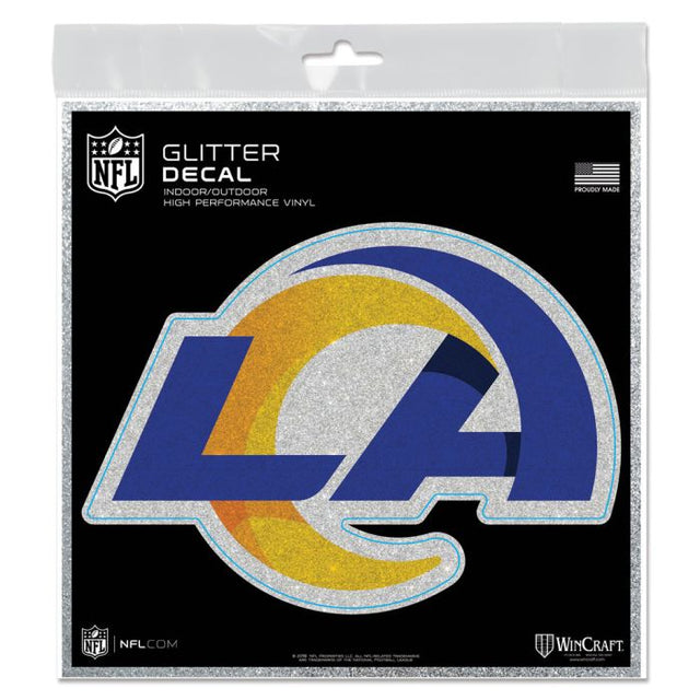 Los Angeles Rams Decal Glitter 6" x 6"