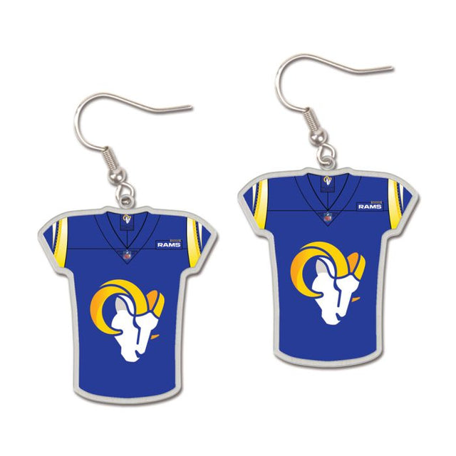 Los Angeles Rams Earrings Jewelry Carded Jersey