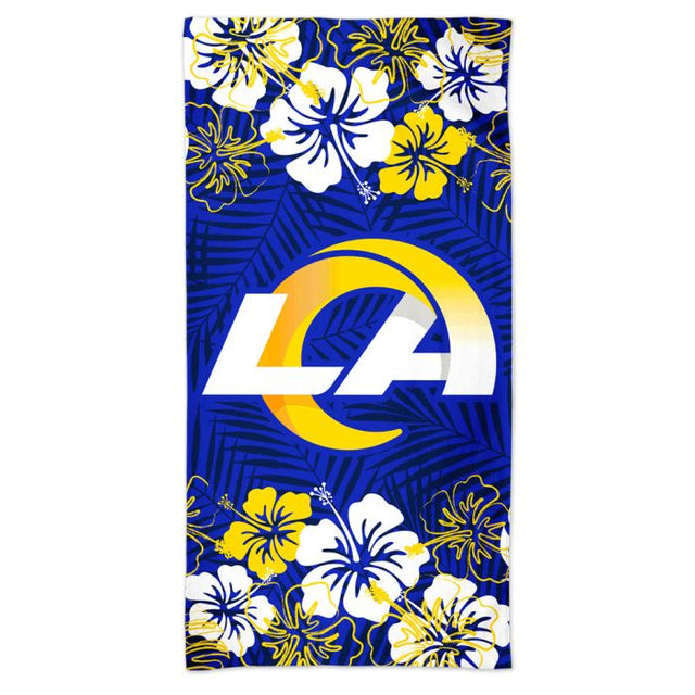 Toalla de playa Spectra FLORAL de Los Angeles Rams de 30" x 60"