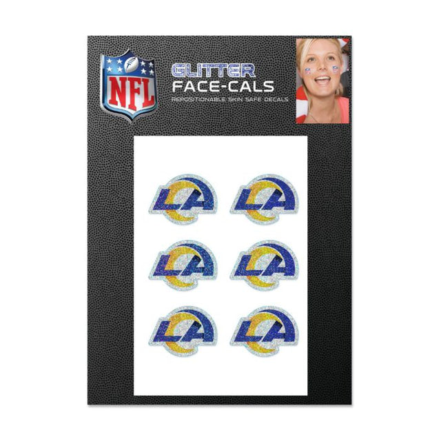 Los Angeles Rams Glitter Tattoo 6 Pack