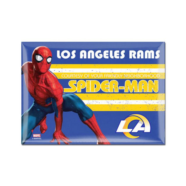 Los Angeles Rams / Marvel (C) 2021 Marvel Metal Magnet 2.5" x 3.5"