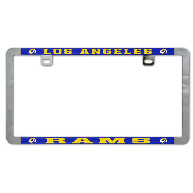 Los Angeles Rams Metal Lic. Plate Frame Slim