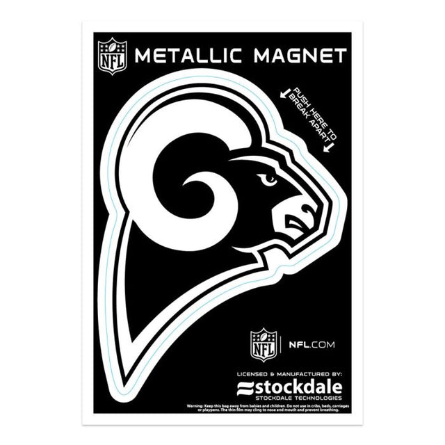 Los Angeles Rams Metallic Magnets 3" x 5"