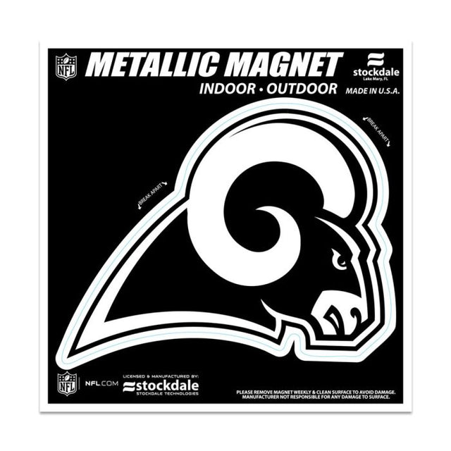 Los Angeles Rams Metallic Magnets 6" x 6"