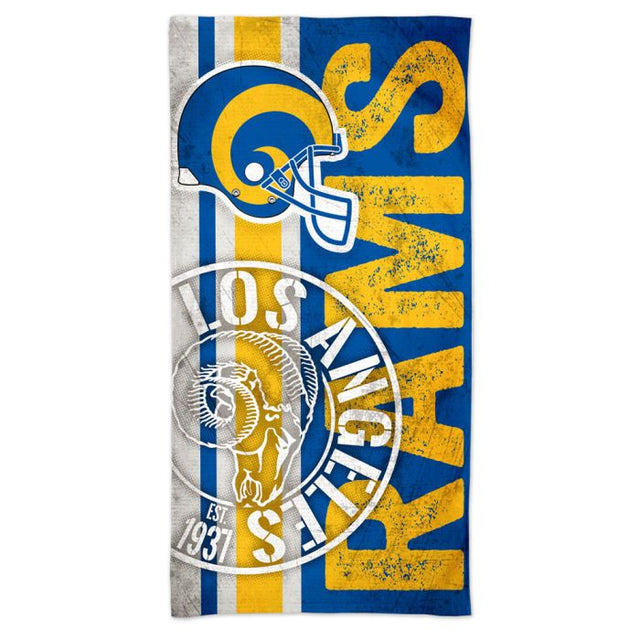 Toalla de playa Spectra RETRO de Los Angeles Rams de 30" x 60"