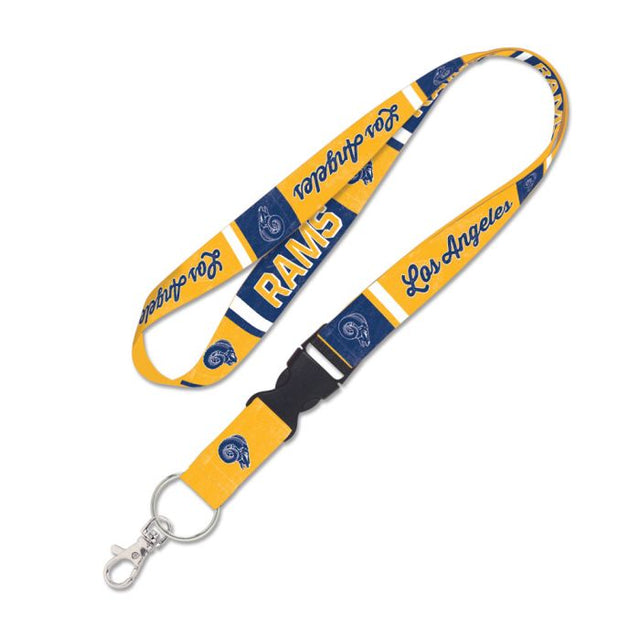 Los Angeles Rams Retro Lanyard w/detachable buckle 1"