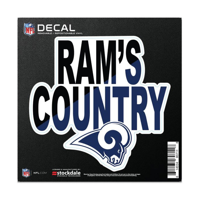 Los Angeles Rams SLOGAN All Surface Decal 6" x 6"