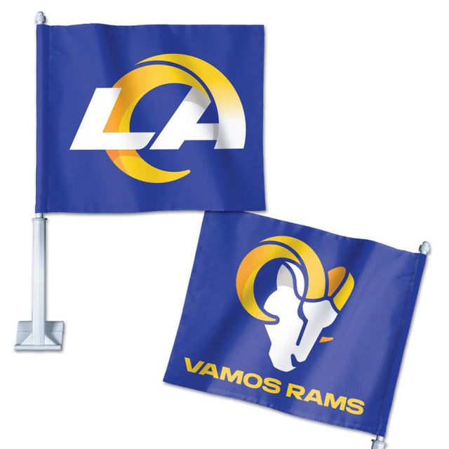 Los Angeles Rams Slogan Car Flag 11.75" x 14"