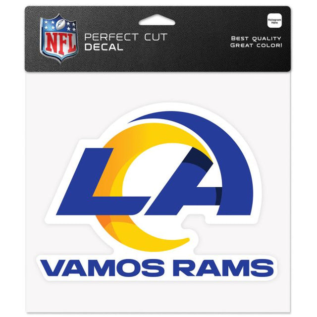 Los Angeles Rams Slogan Perfect Cut Color Decal 8" x 8"