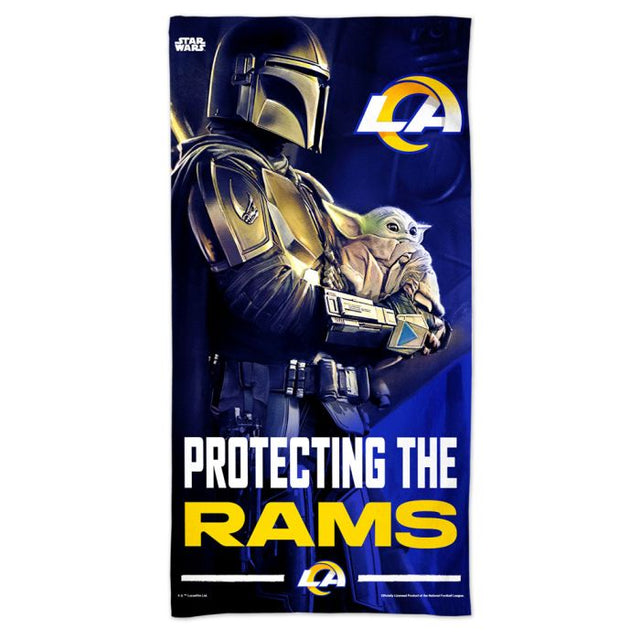 Los Angeles Rams / Star Wars Mandalaorian Spectra Beach Towel 30" x 60"