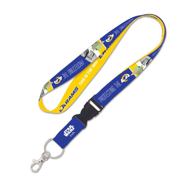 Los Angeles Rams / Star Wars Mandalorian Lanyard w/detachable buckle 1"