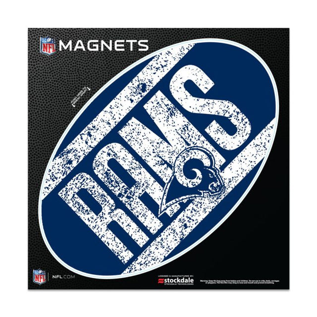 Imanes para exteriores de Los Angeles Rams VINTAGE de 6" x 6"