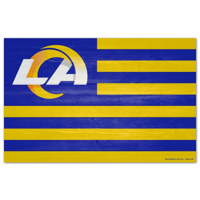 Los Angeles Rams Wood Sign 11" x 17" 1/4" thick