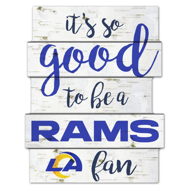 Los Angeles Rams Wood Sign 11"X14"