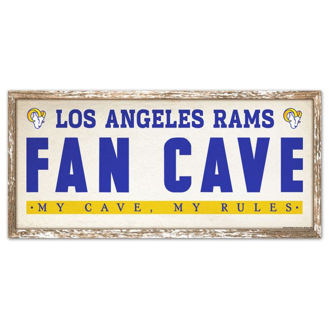 Los Angeles Rams Wood Sign 8" x 17"