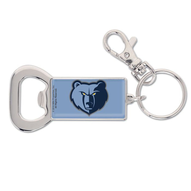 Llavero con abrebotellas de los Memphis Grizzlies RECTANGULAR