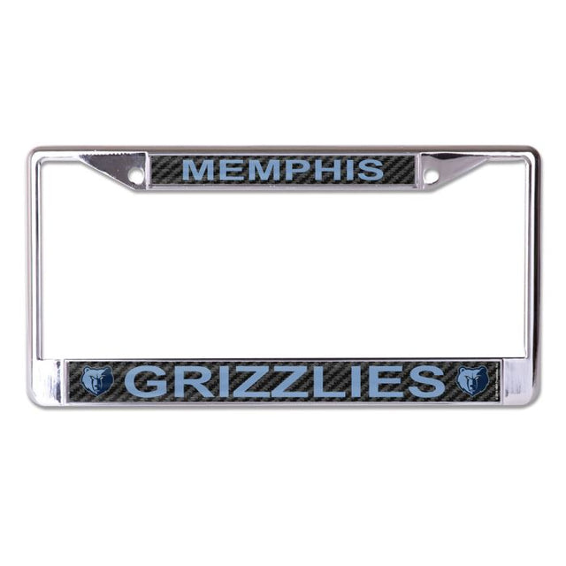 Memphis Grizzlies CARBON Lic Plt Frame S/L Printed