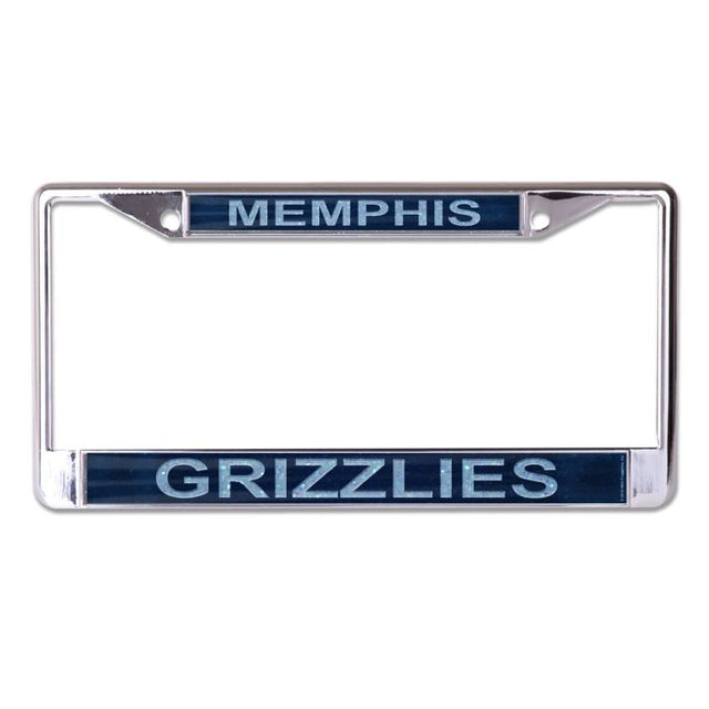 Memphis Grizzlies GLITTER Lic Plt Frame S/L Printed