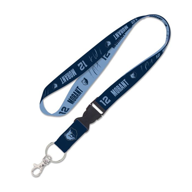 Memphis Grizzlies Lanyard w/detachable buckle 1" Ja Morant