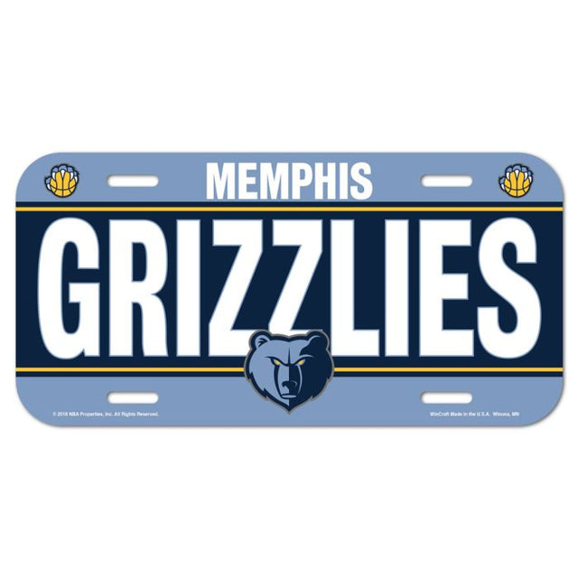 Memphis Grizzlies License Plate