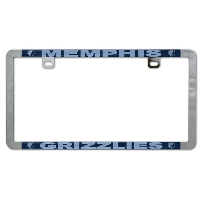 Memphis Grizzlies Metal Lic. Plate Frame Slim