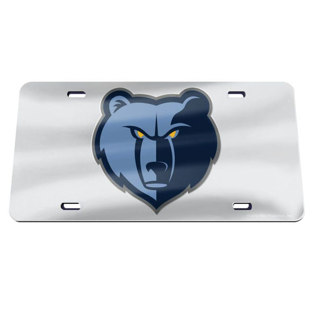 Memphis Grizzlies SILVER Specialty Acrylic License Plate