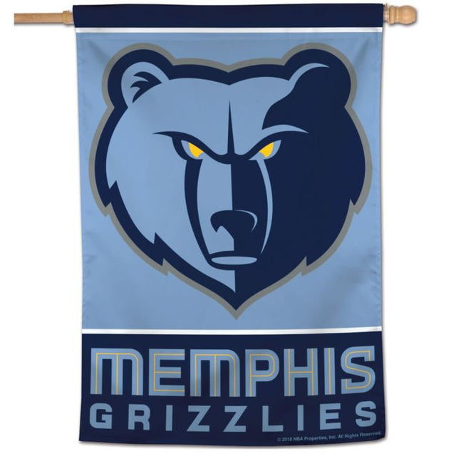 Bandera vertical de los Memphis Grizzlies de 28" x 40"