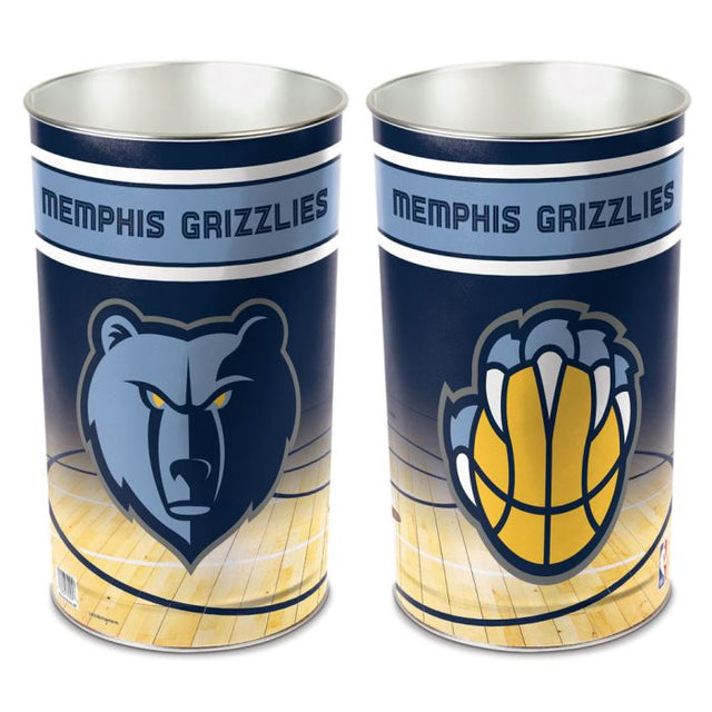 Memphis Grizzlies Wastebasket - tapered 15"H