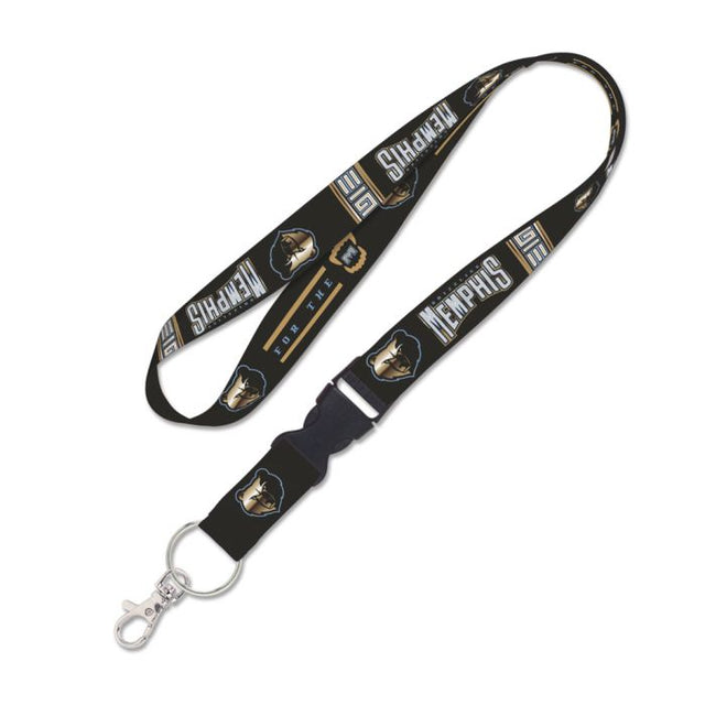 Memphis Grizzlies city Lanyard w/detachable buckle 1"