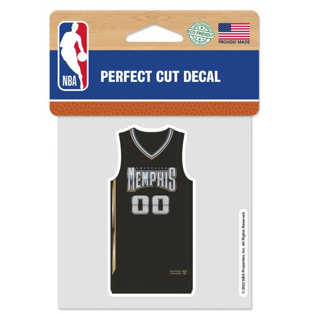 Memphis Grizzlies city Perfect Cut Color Decal 4" x 4"