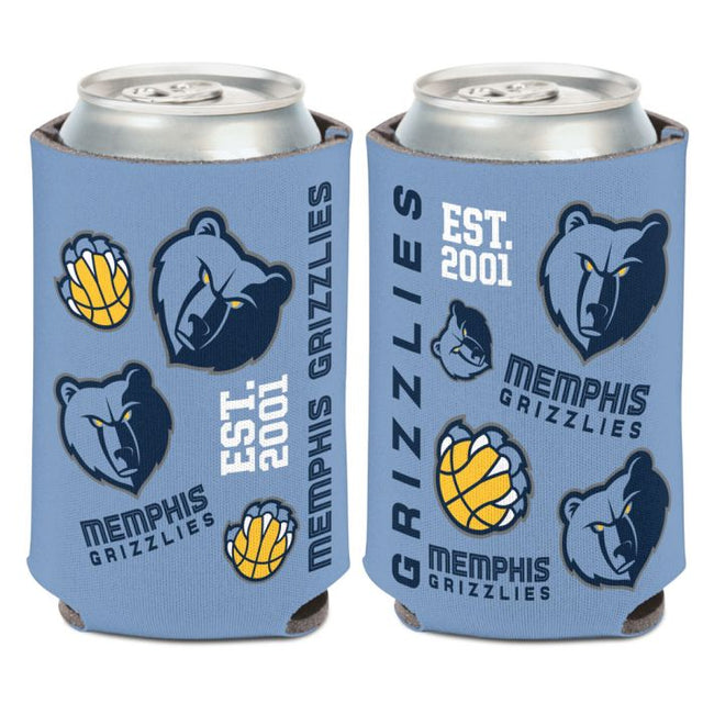 Memphis Grizzlies scatter Can Cooler 12 oz.