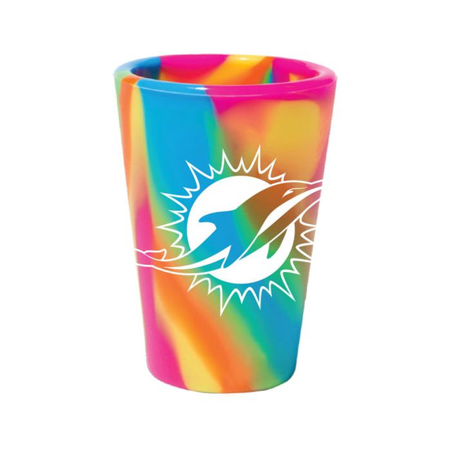 Vaso de chupito de silicona de 1,5 oz de los Miami Dolphins