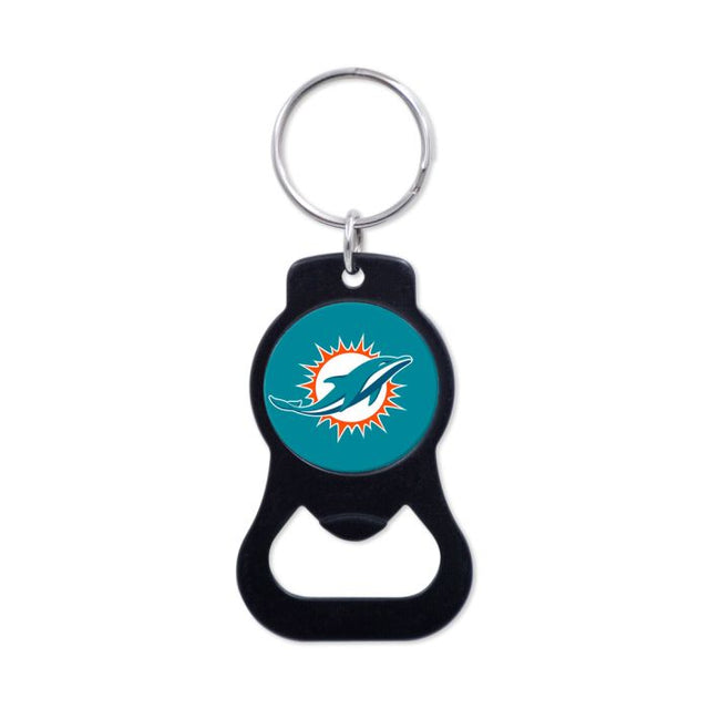 Llavero abrebotellas negro de los Miami Dolphins