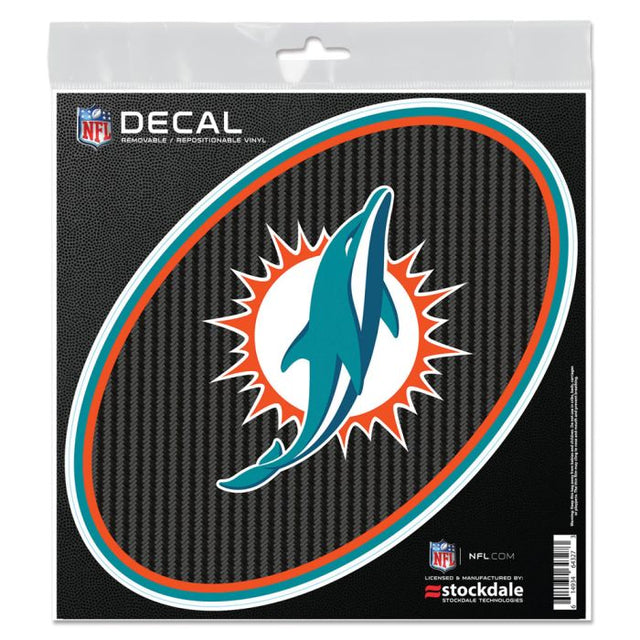 Miami Dolphins CARBON All Surface Decal 6" x 6"