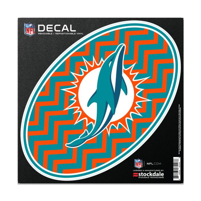 Miami Dolphins CHEVRON Outdoor Magnets 6" x 6"