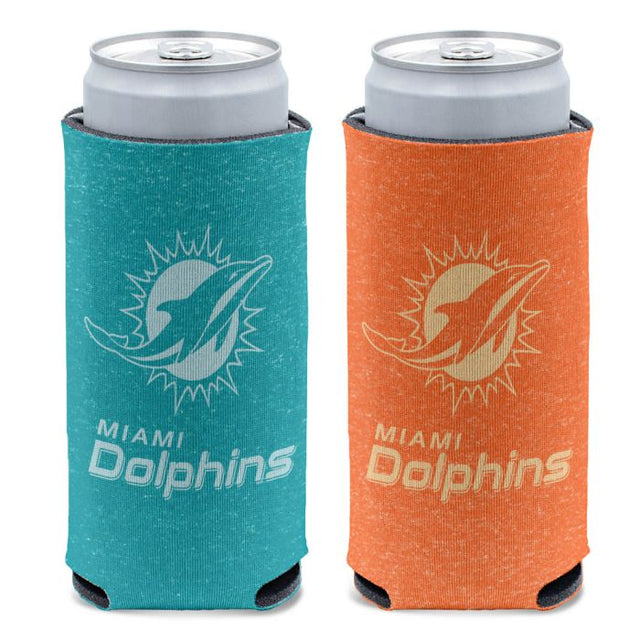 Enfriador de latas delgadas de 12 oz de los Miami Dolphins en color brezo