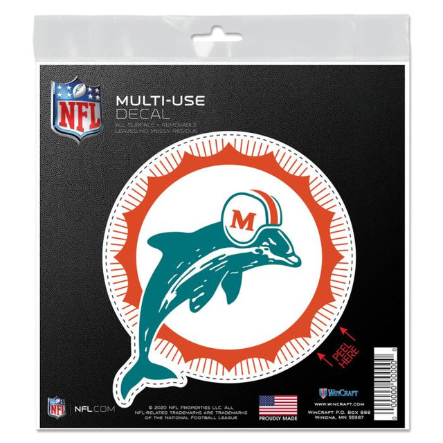 Miami Dolphins / Classic Logo All Surface Decal 6" x 6"