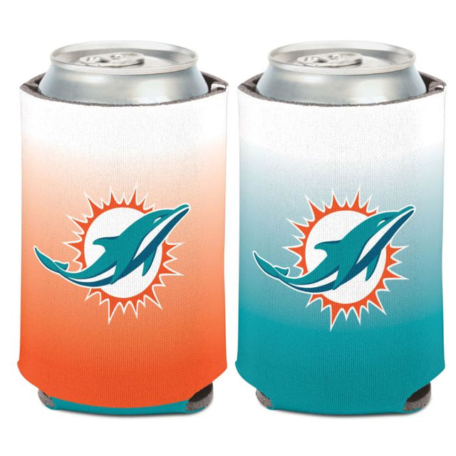 Enfriador de lata con baño de color Miami Dolphins de 12 oz.