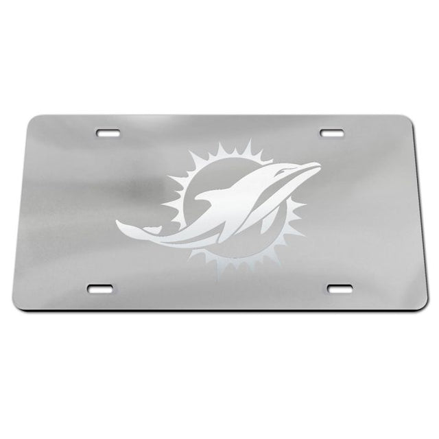 Miami Dolphins FROSTED Specialty Acrylic License Plate