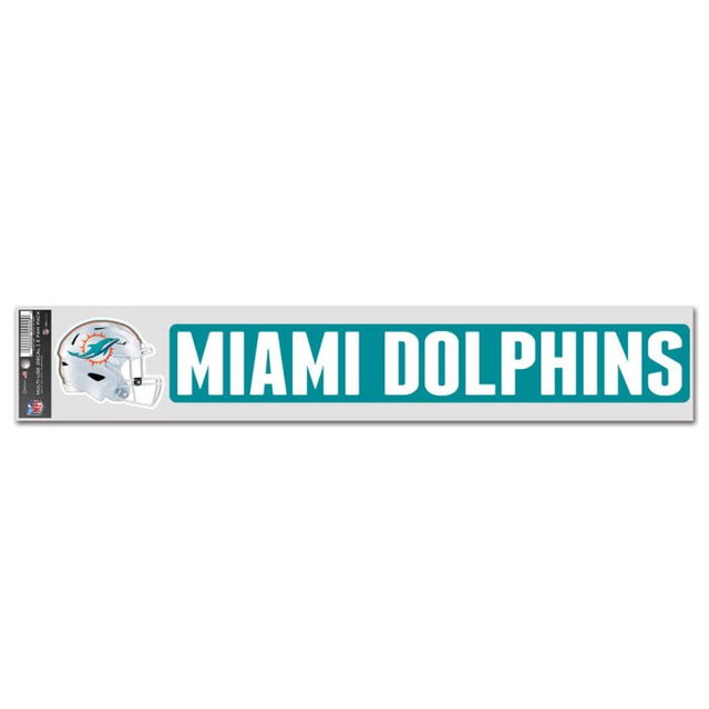 Calcomanías para fanáticos de los Miami Dolphins de 3" x 17"