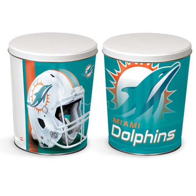 Lata de regalo cónica de los Miami Dolphins de 3 galones