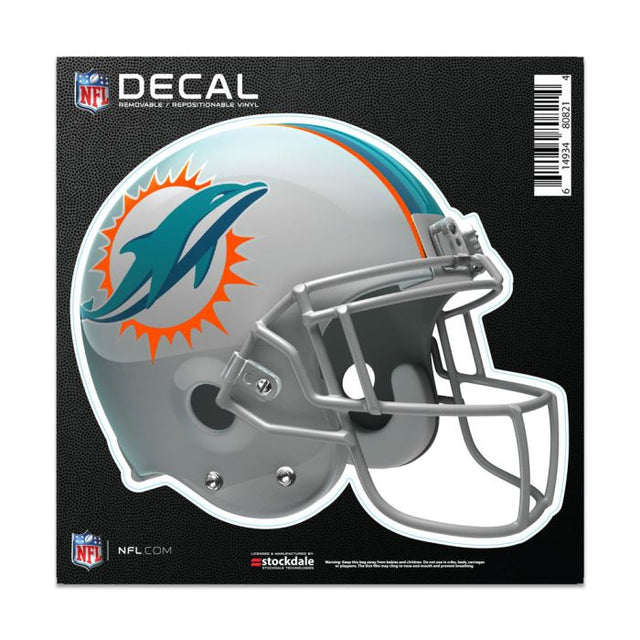 Miami Dolphins HELMET All Surface Decal 6" x 6"