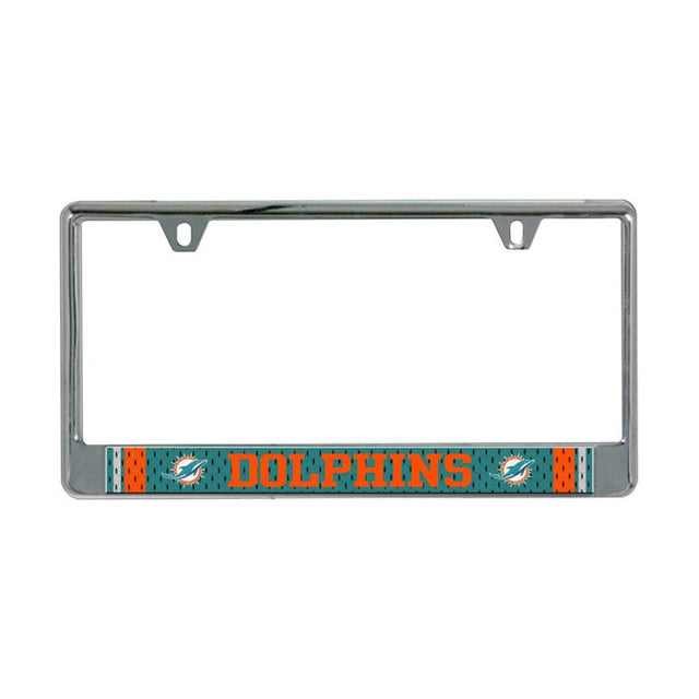 Miami Dolphins JERSEY Lic Plate Frame B/O Printed