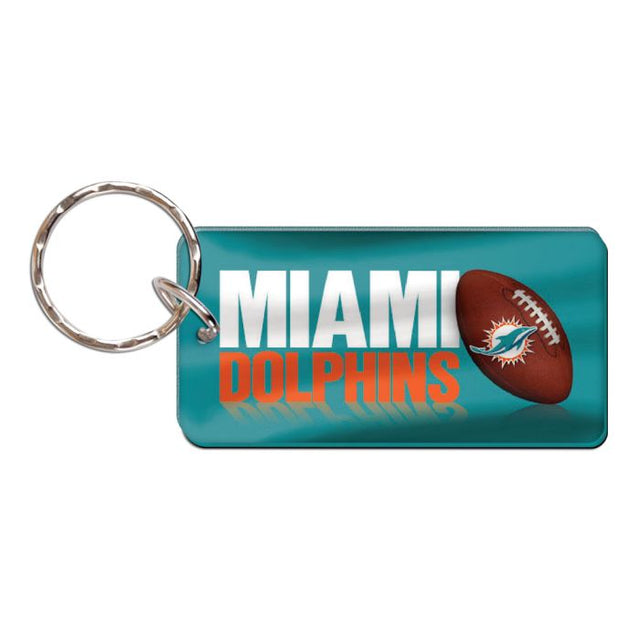 Miami Dolphins Keychain Rectangle