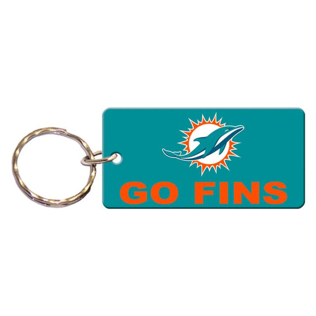 Miami Dolphins Keychain Rectangle