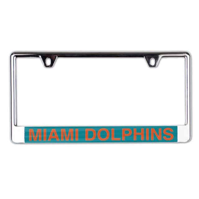 Miami Dolphins Lic Plate Frame B/O Printed