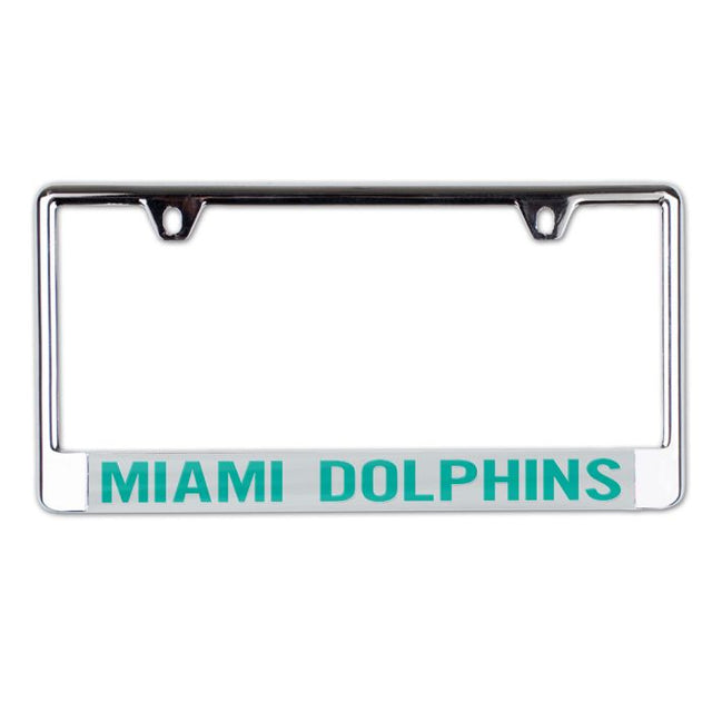 Miami Dolphins Lic Plate Frame B/O Printed