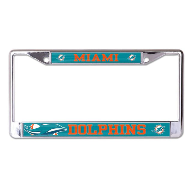 Miami Dolphins MEGA Lic Plt Frame S/L Printed