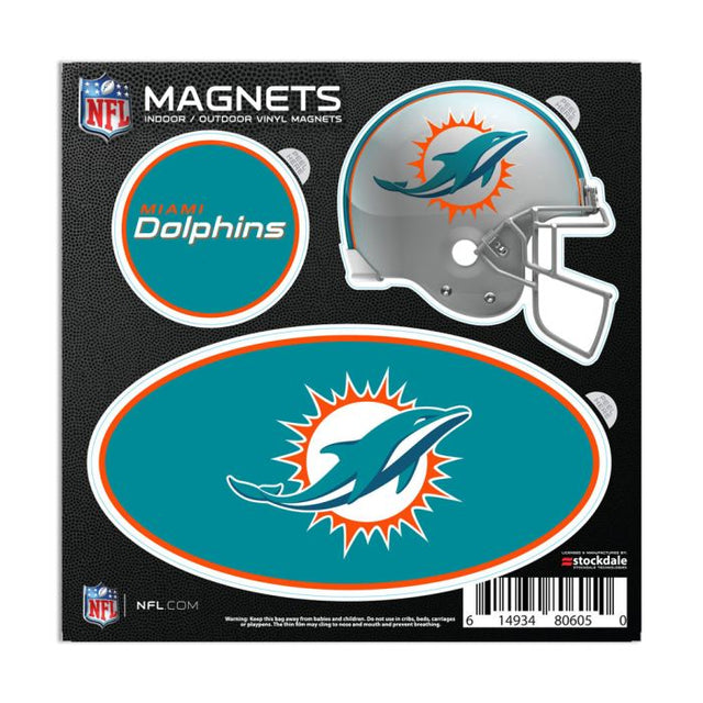 Miami Dolphins Outdoor Magnets 6" x 6"